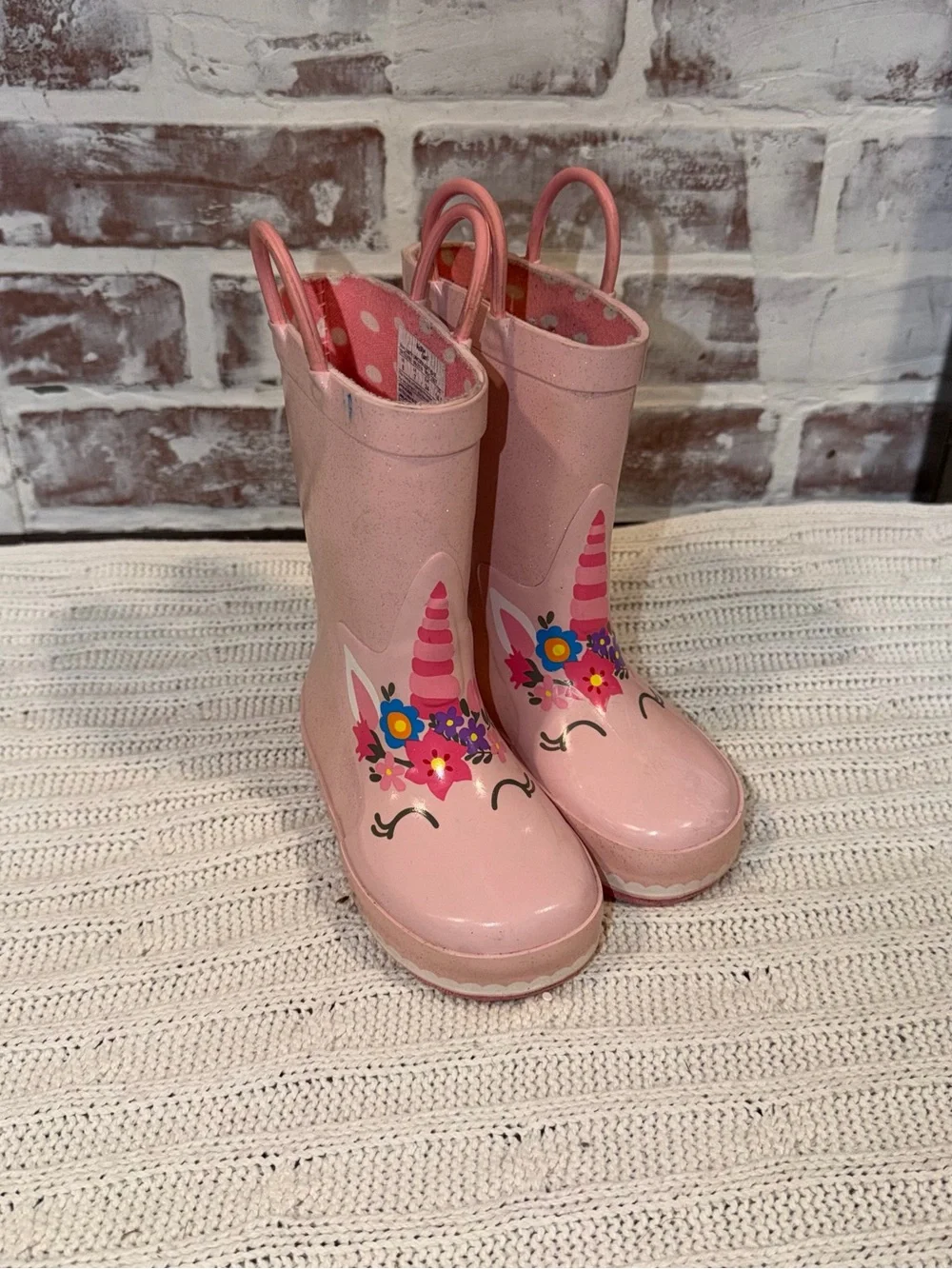 Western Chief Pink Unicorn Kids Rain Boots